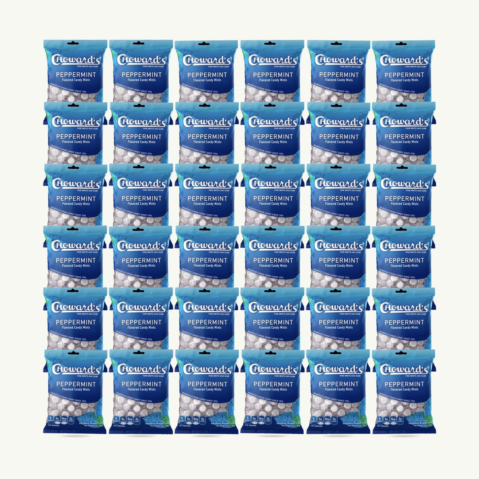 Choward's Pepperminf Flavored Candy Mints 3oz — 36-pack