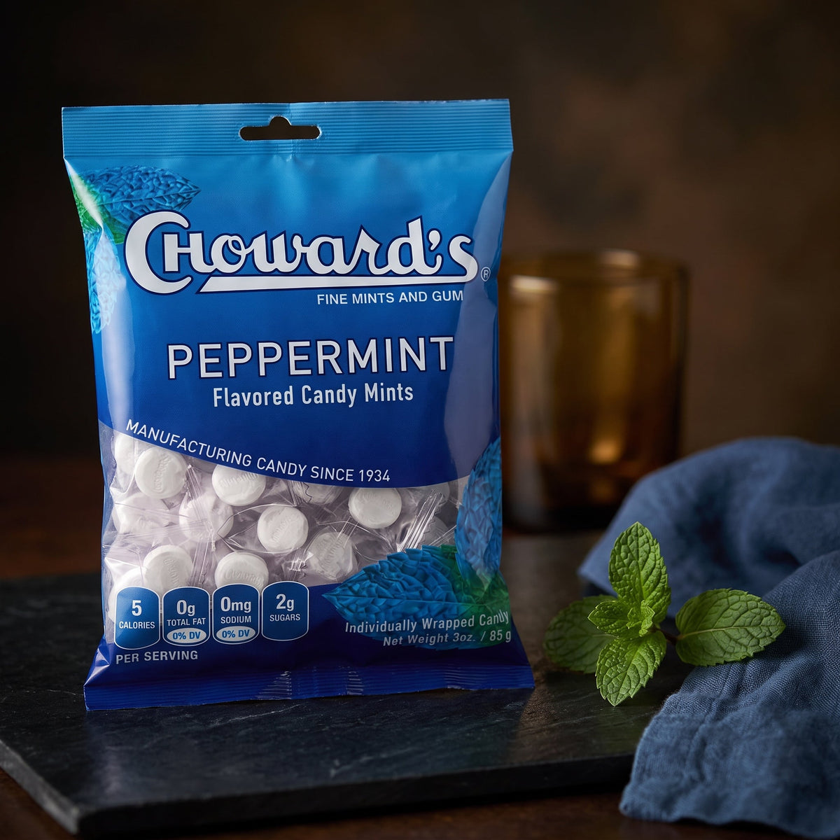 Choward's Pepperminf Flavored Candy Mints 3oz — fine scene