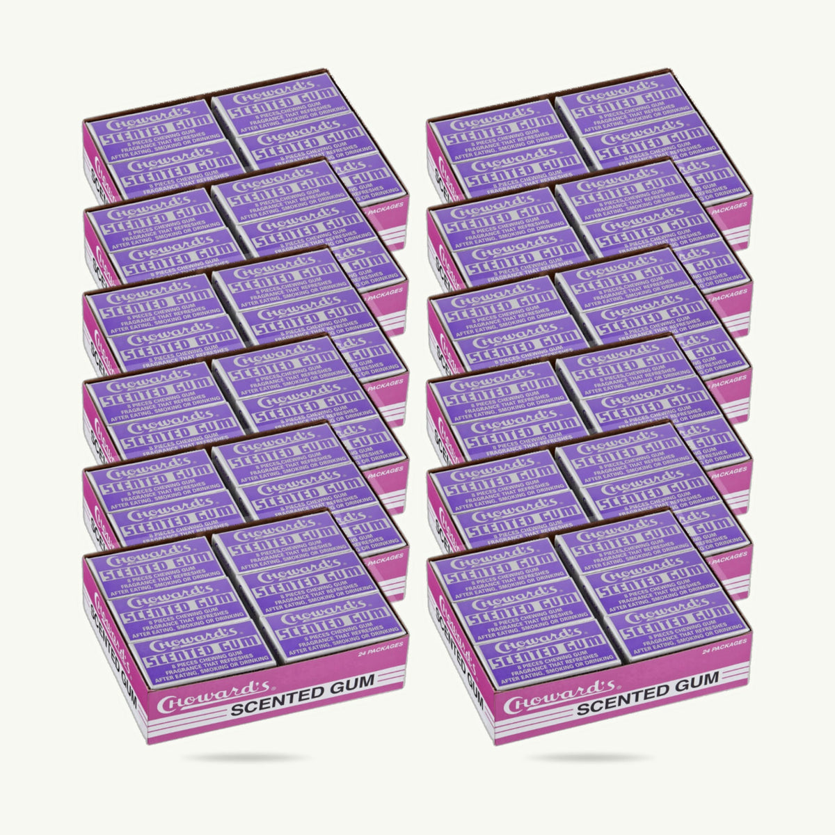 Choward's Scented Gum — Violet Chewing Gum, 8-Piece Pack