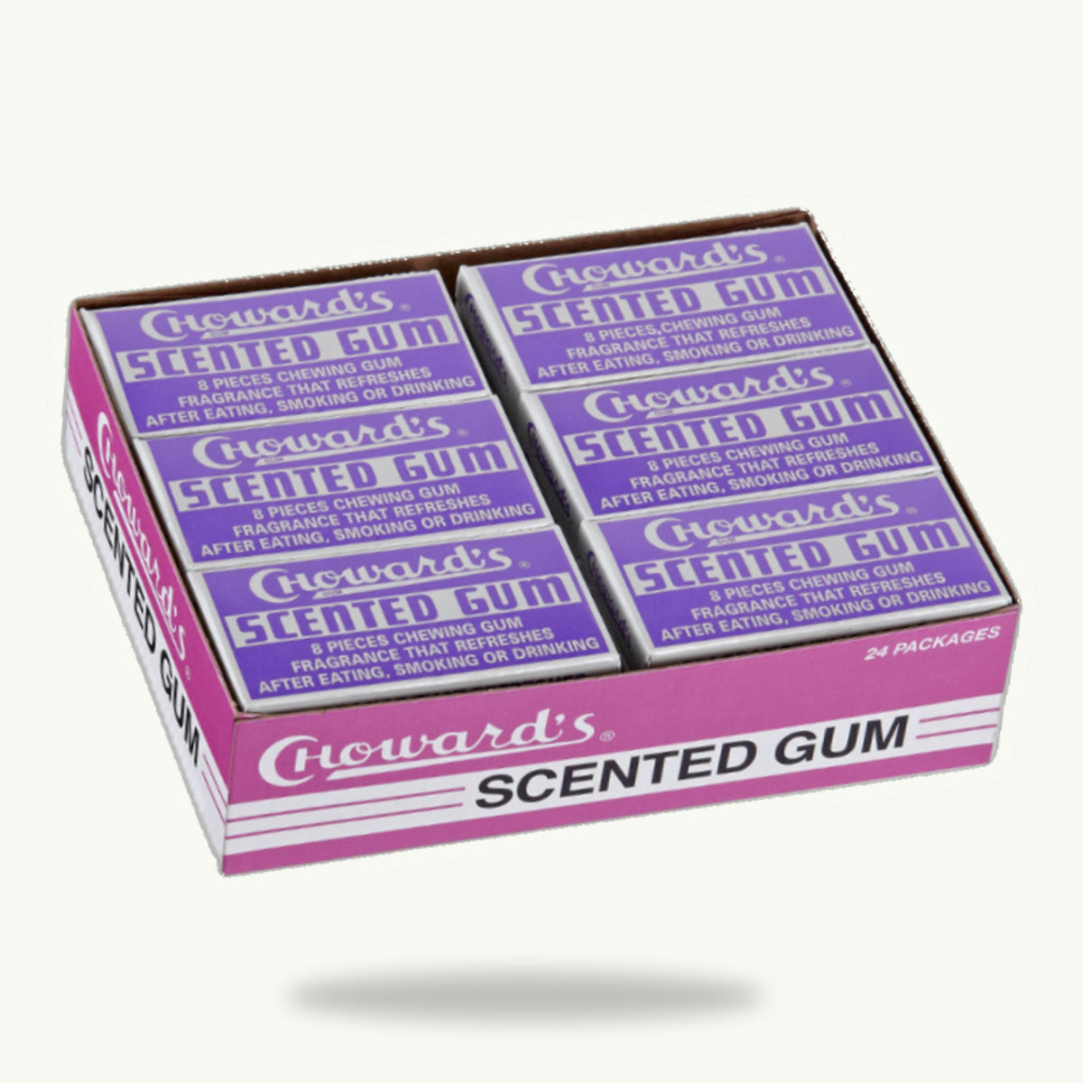 Choward's Scented Gum — Violet Chewing Gum, 8-Piece Pack