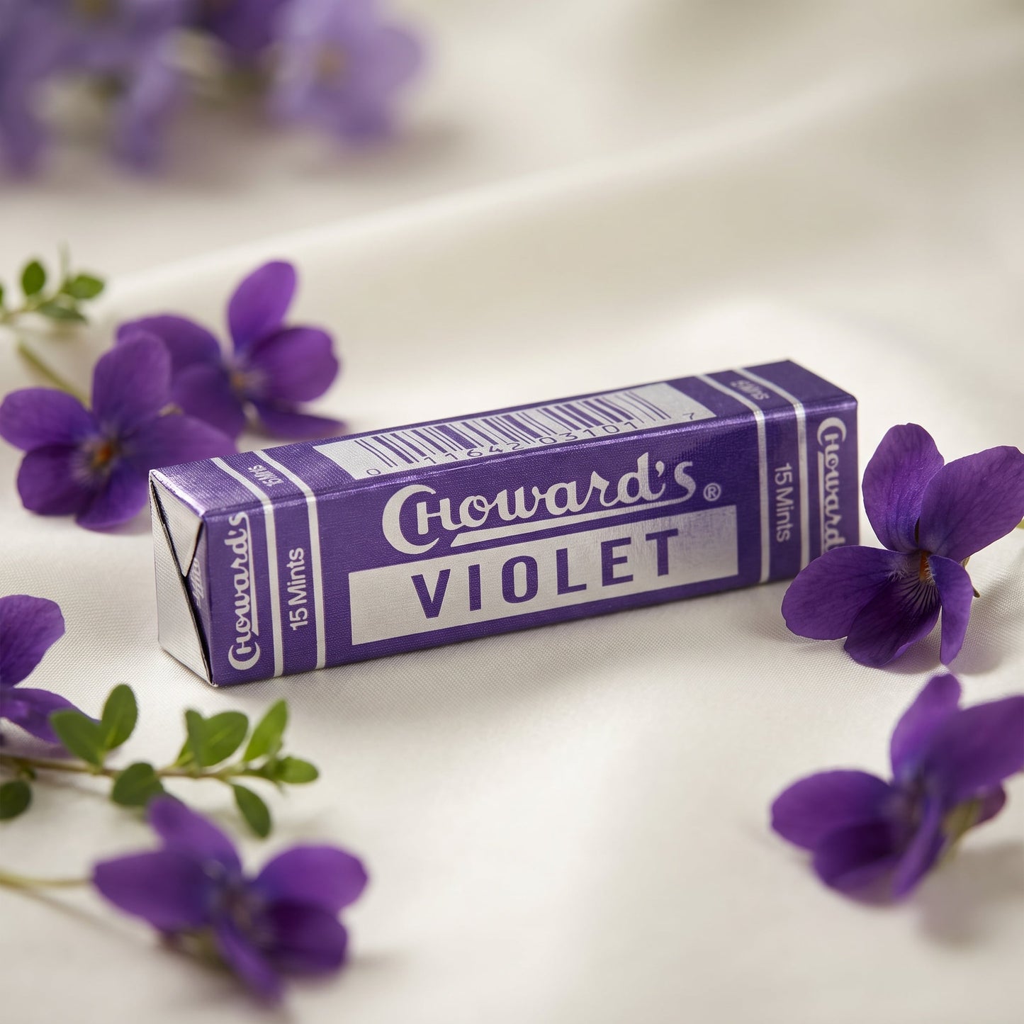 Choward's Violet Flavored Candy Mints 15ct Roll — luxe scene