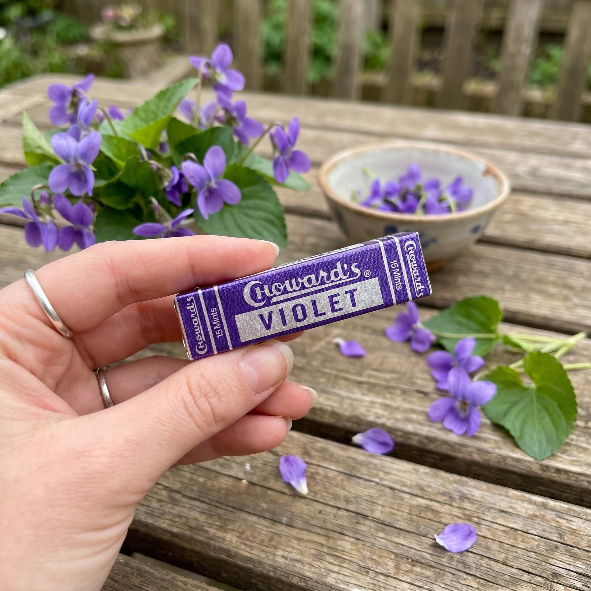 Choward's Violet Flavored Candy Mints 15ct Roll — ugc scene