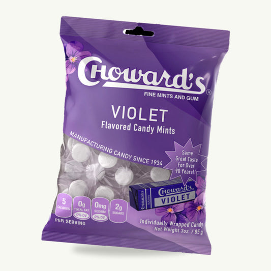 Choward's Violet Flavored Candy Mints 3oz — hero