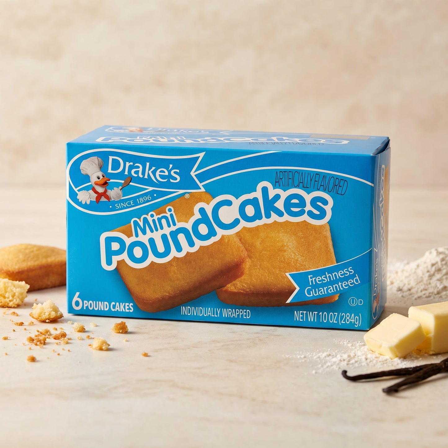 Drake's Mini Pound Cakes 10oz 6ct