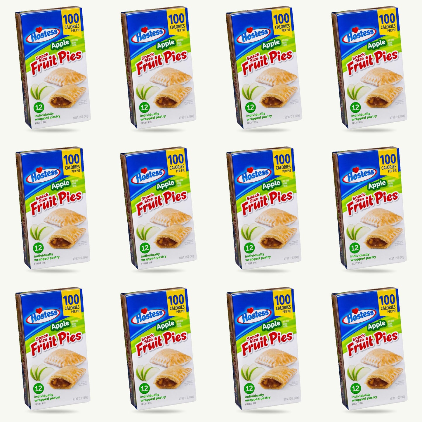 Hostess Apple Fruit Pies 12oz 12ct