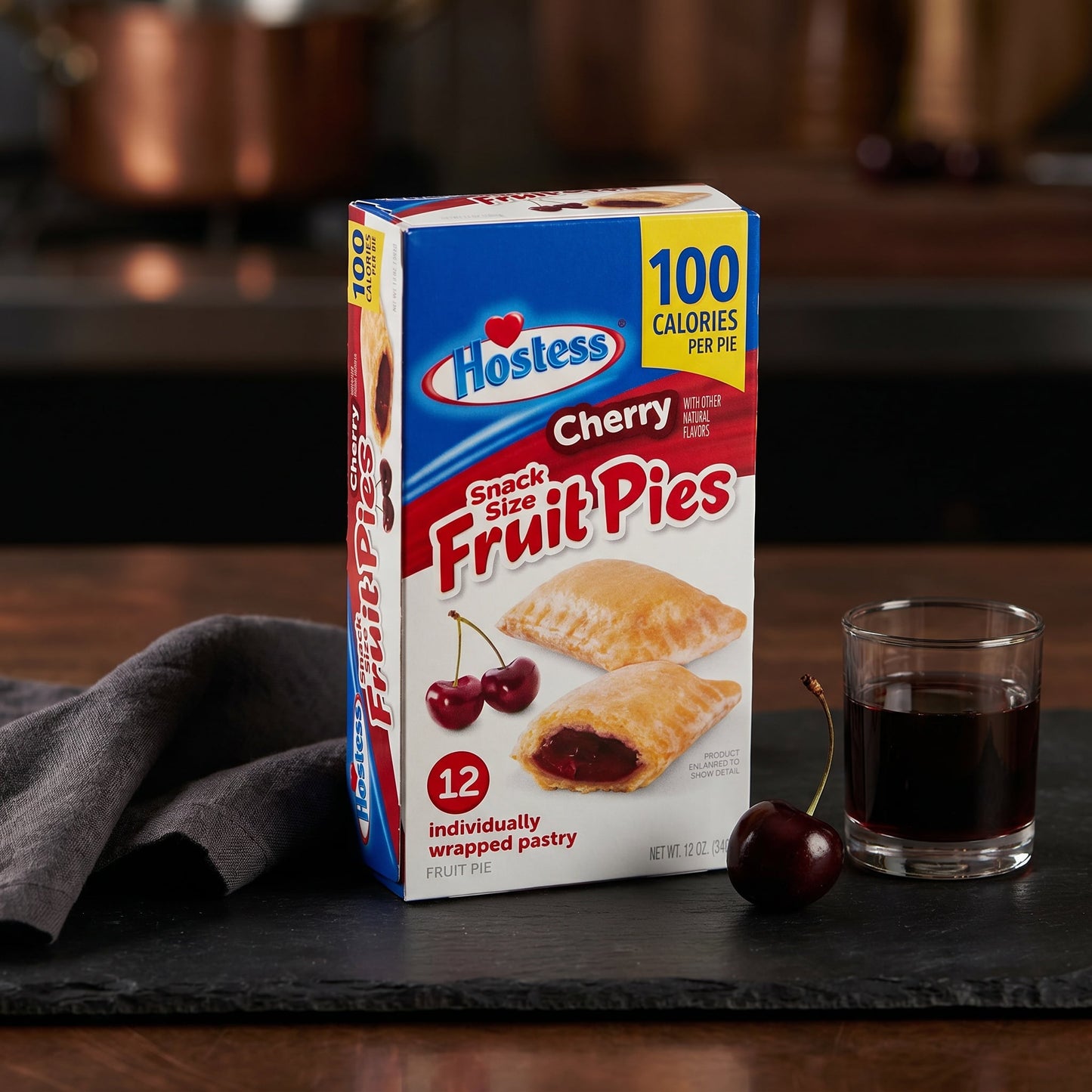 Hostess Cherry Fruit Pies 12oz 12ct
