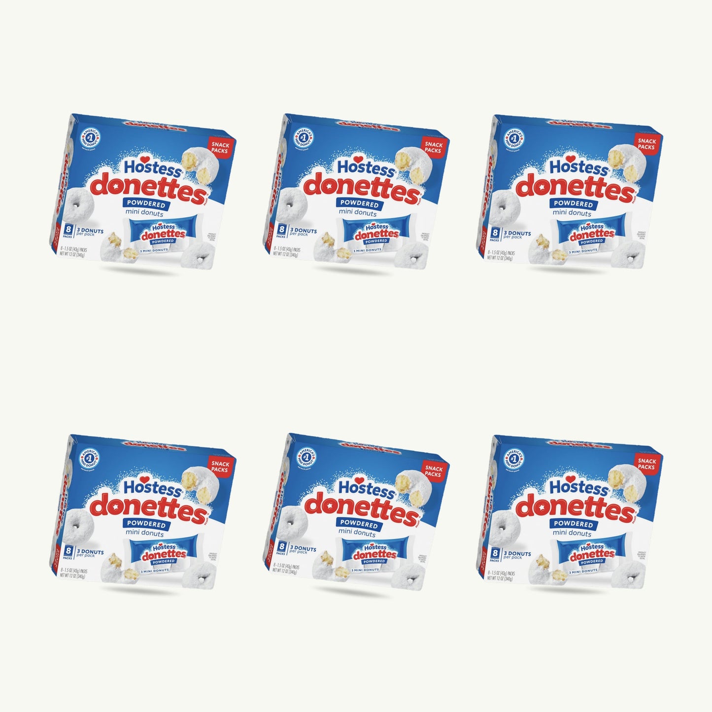 Hostess Donettes Powdered Mini Donuts 12oz 8ct