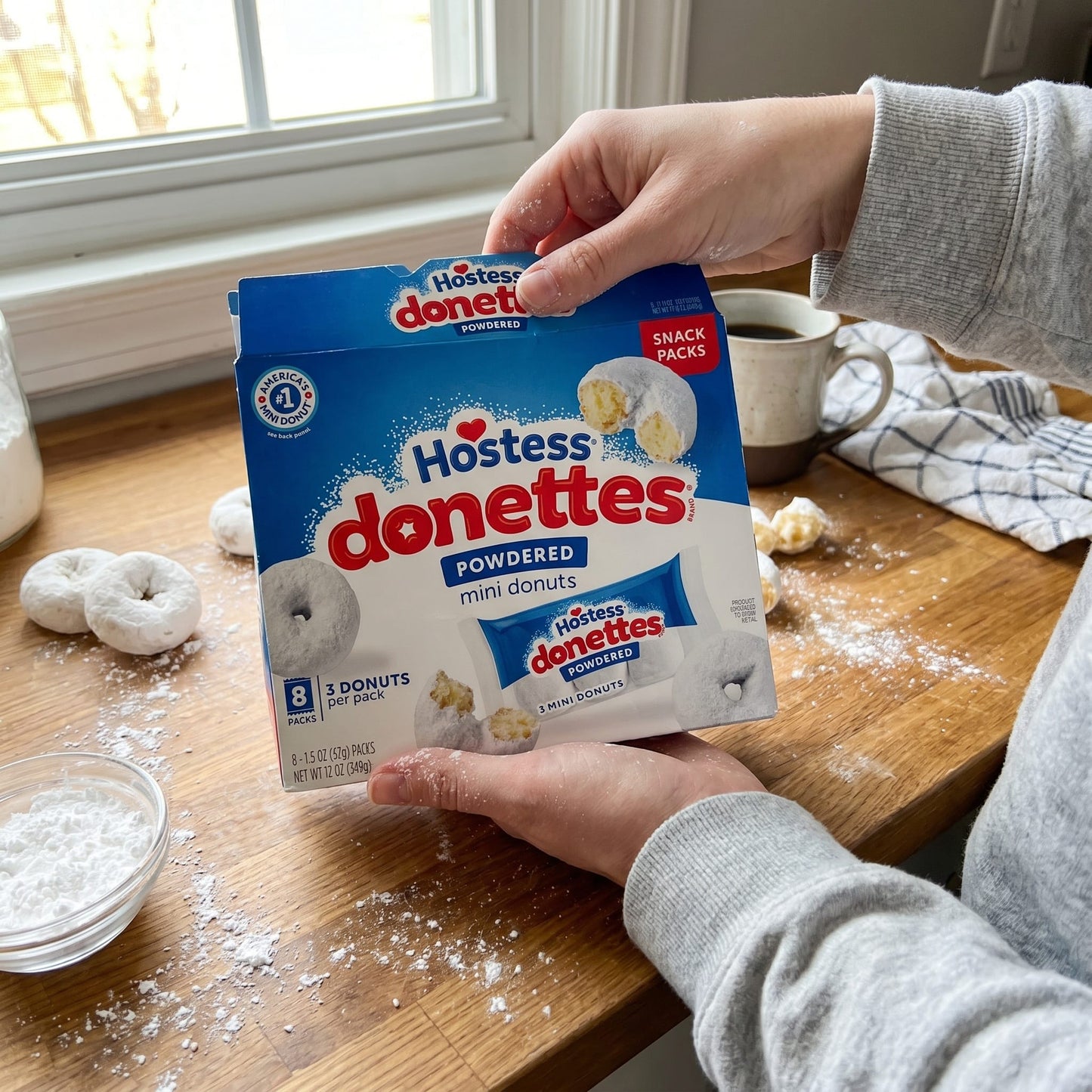 Hostess Donettes Powdered Mini Donuts 12oz 8ct