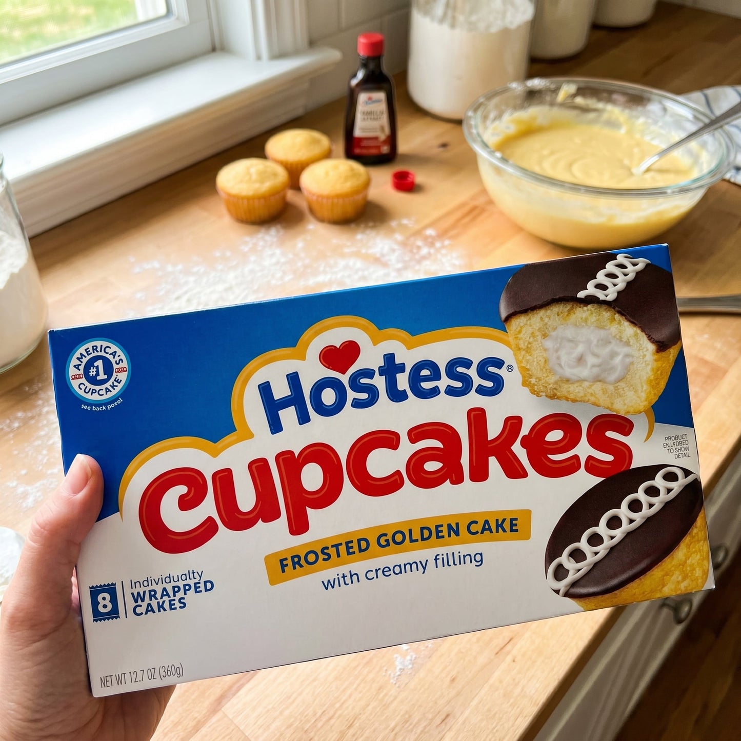 Hostess Cupcakes Frosted Golden Cake 12.7oz 8ct