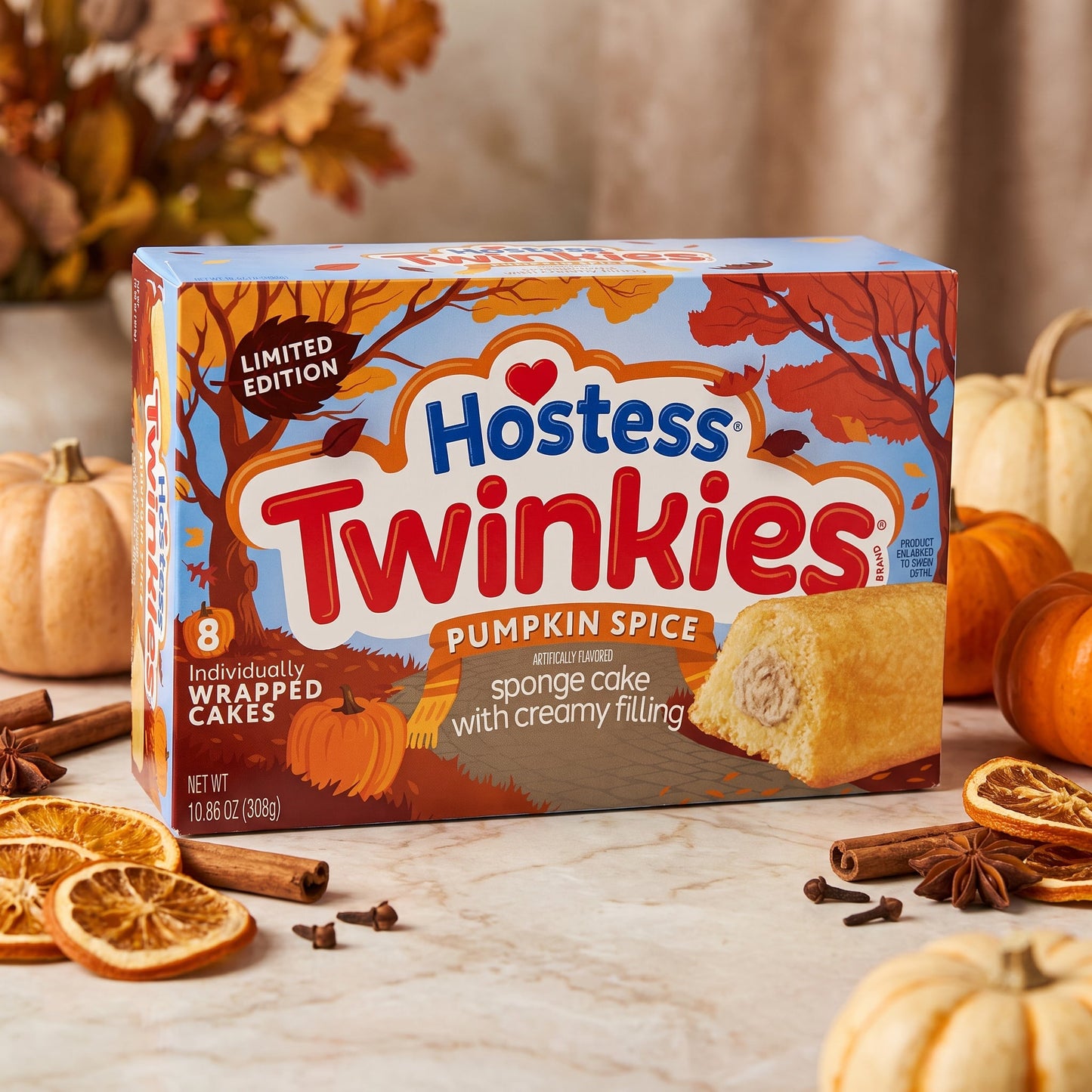 Hostess Pumpkin Spice Twinkies Limited Edition 10.86oz 8ct — luxe scene