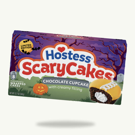 Hostess Scary Cakes Halloween Chocolate Cupcake 12.7oz 8ct