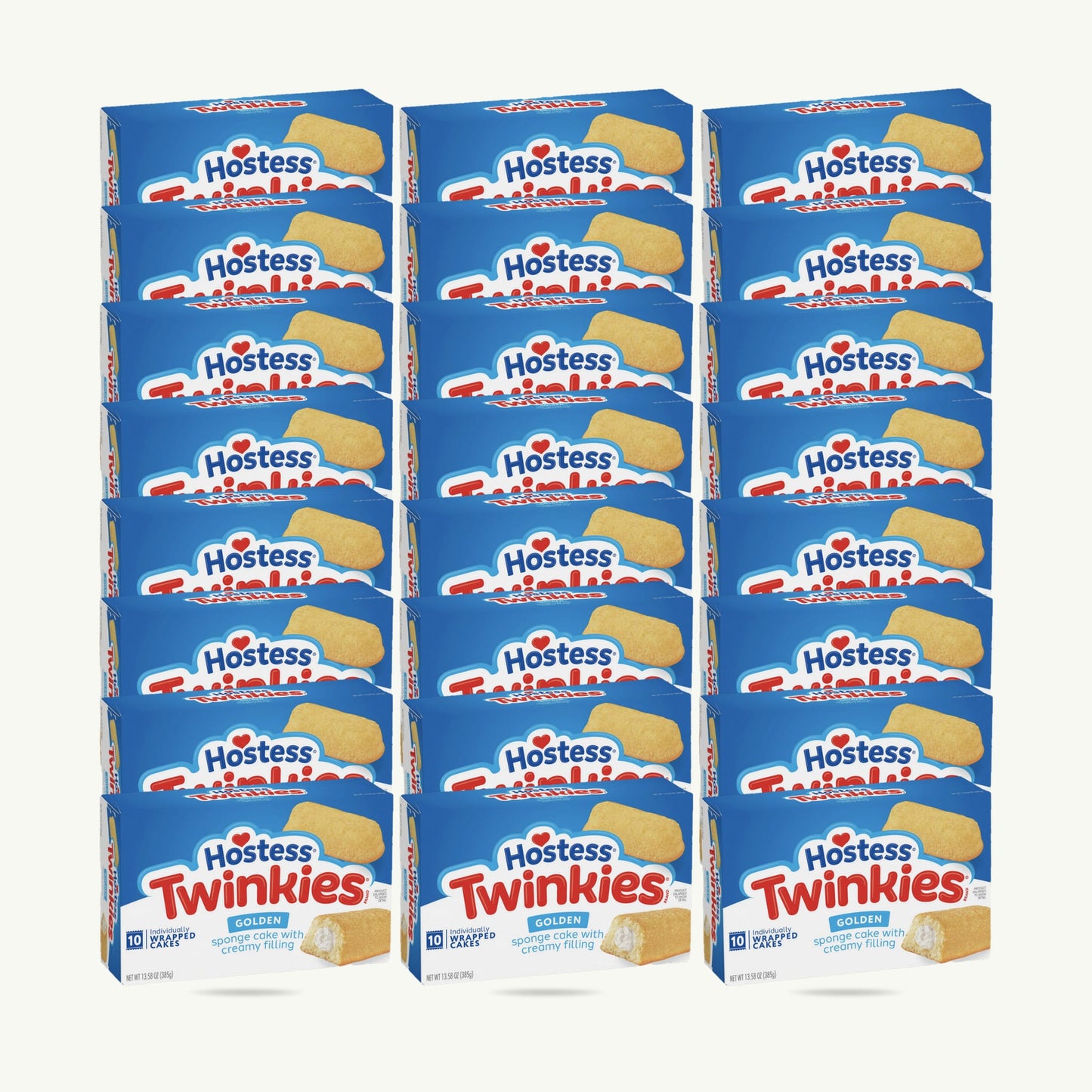 Hostess Twinkies Golden Sponge Cake Creme Filling 13.58oz 10ct