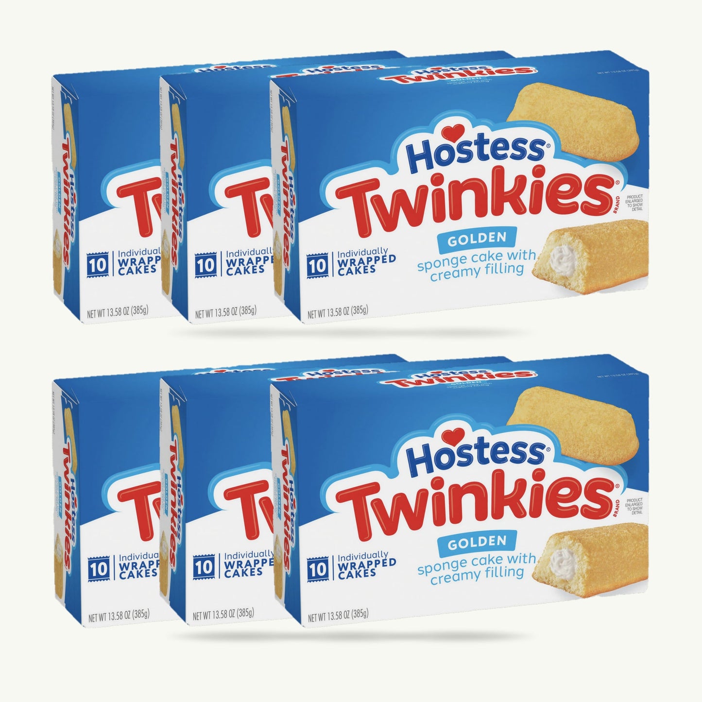 Hostess Twinkies Golden Sponge Cake Creme Filling 13.58oz 10ct