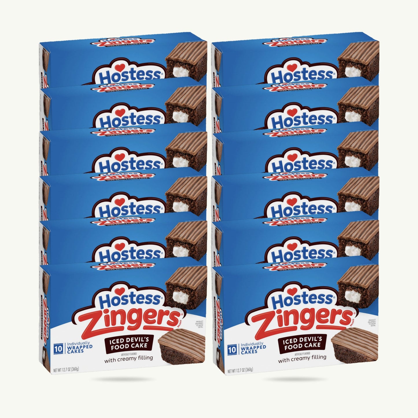Hostess Chocolate Zingers Iced Devil's Food Cake 12.7oz 10ct