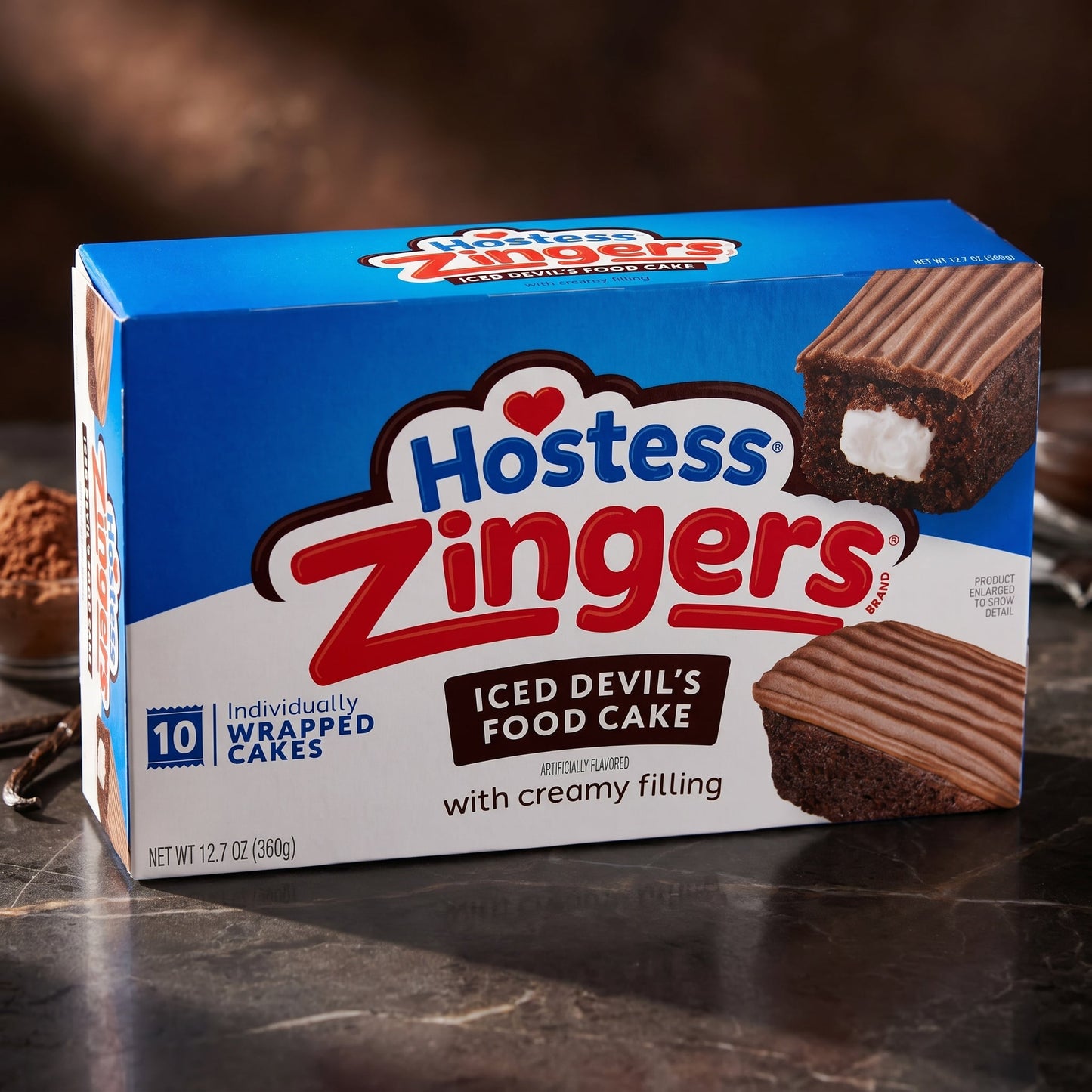 Hostess Chocolate Zingers Iced Devil's Food Cake 12.7oz 10ct