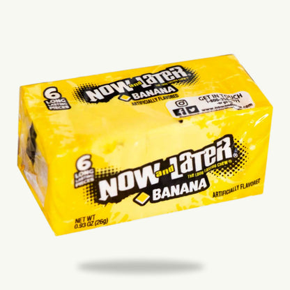 Now and Later Banana 0.93oz 6ct
