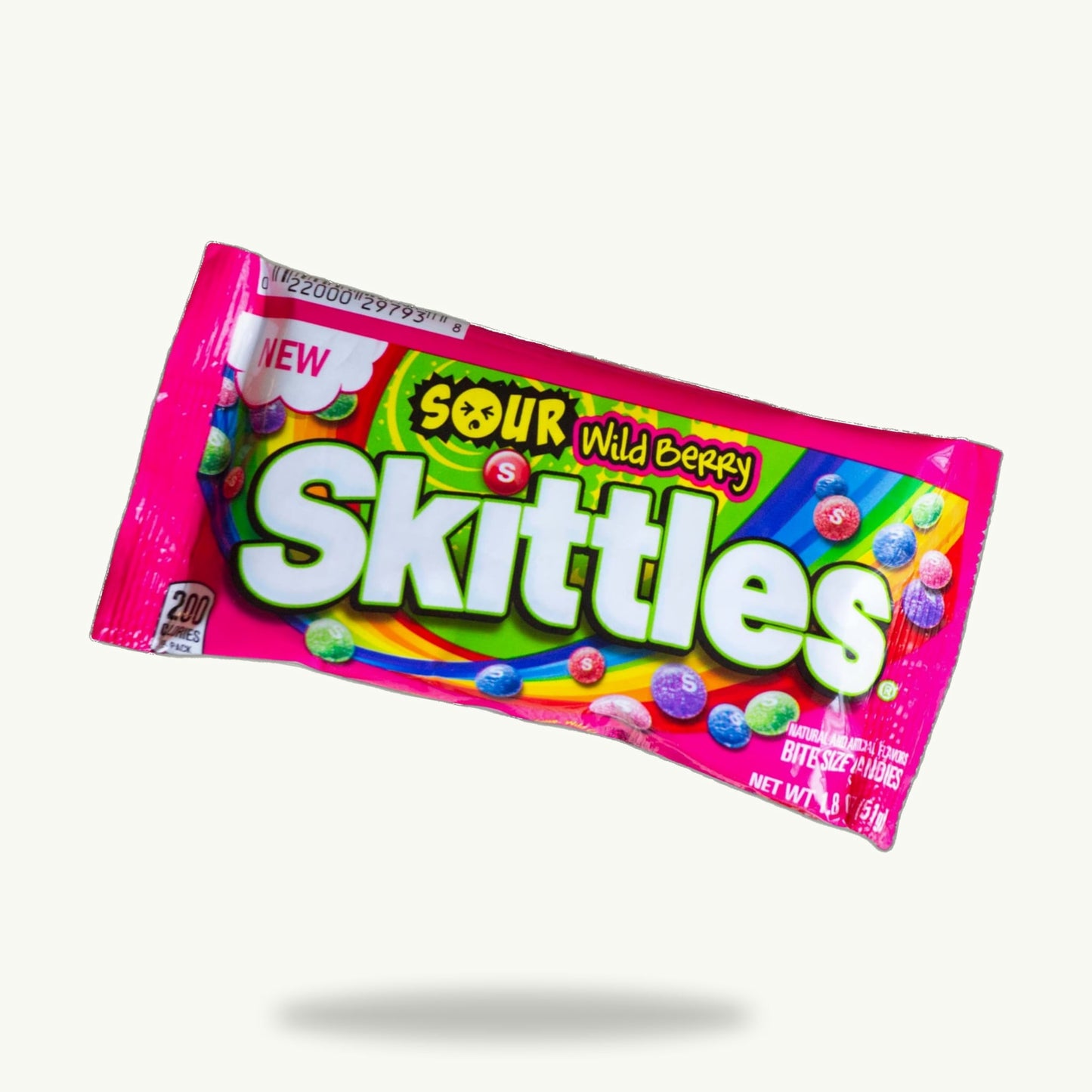 Skittles Sour Wild Berry Candy 1.8oz — enhanced product photo