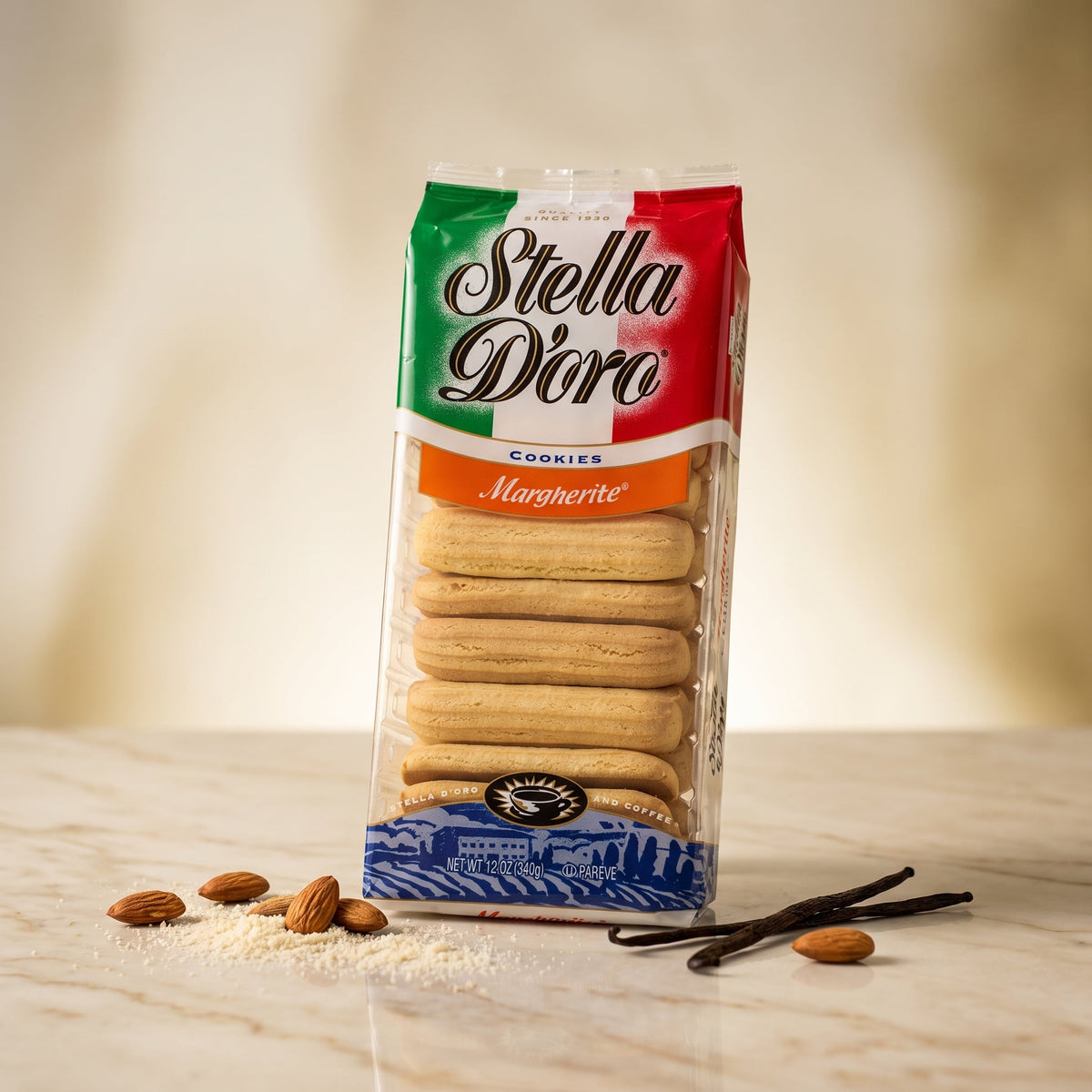 Stella D'oro Variety Pack – Margherite (2), Almond Delight (2), Anisette Toast (2) – Italian Bakery Cookies – 6 Bags