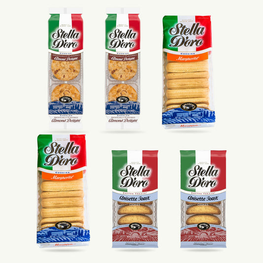 Stella D'oro variety pack, 6 bags: 2 Margherite, 2 Almond Delight, 2 Anisette Toast