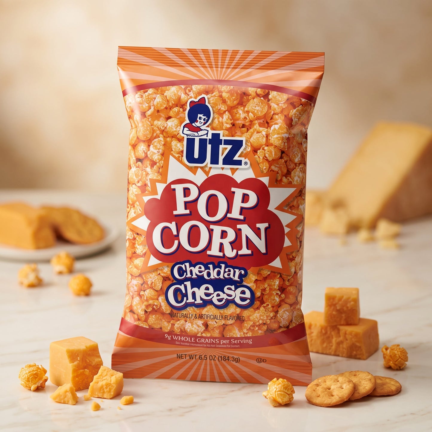 Utz Cheddar Cheese Popcorn 6.5oz