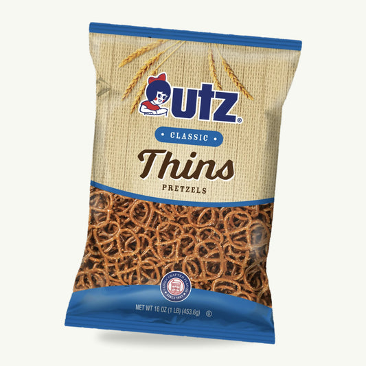 Utz Classic Thins Pretzels 16oz — hero
