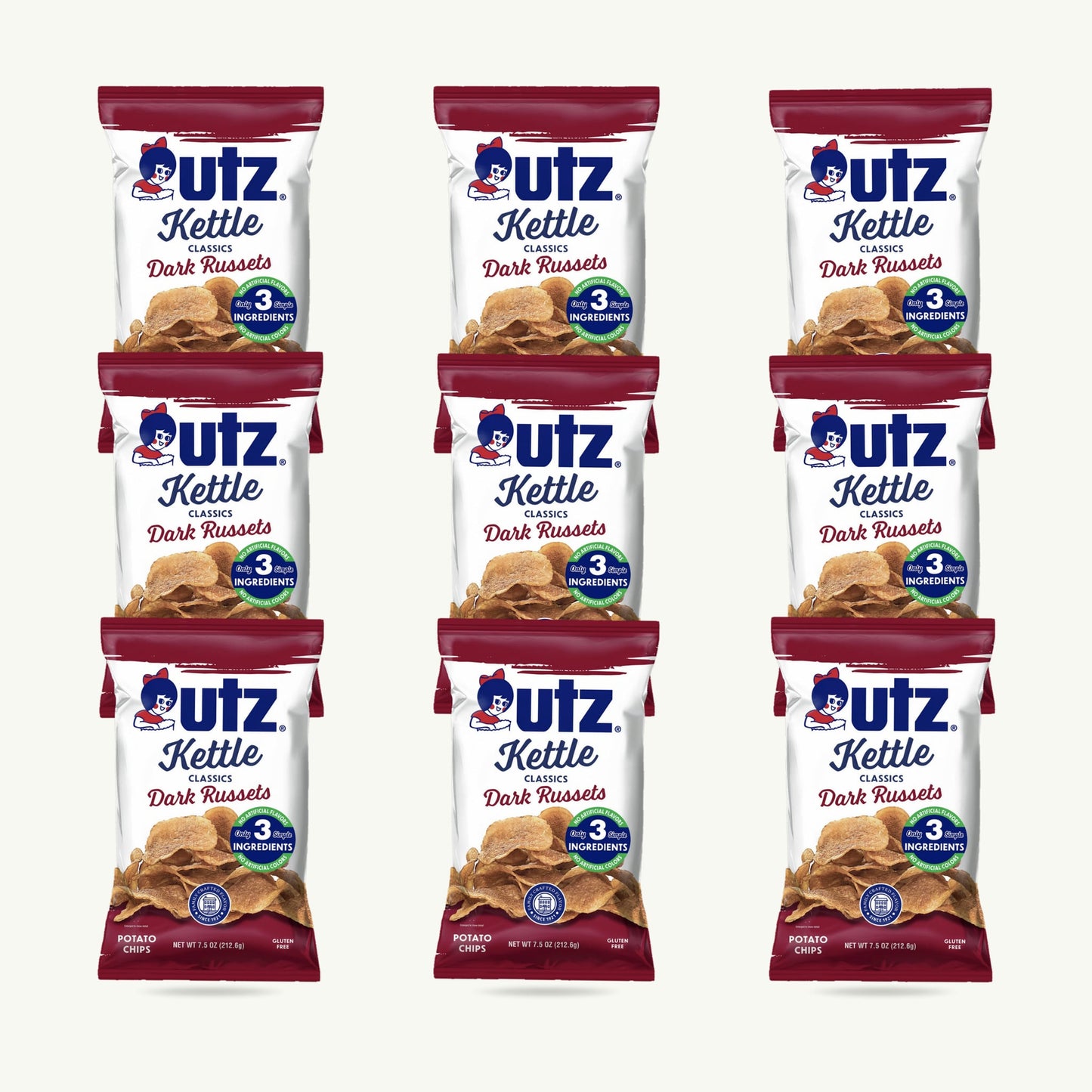 Utz Dark Russets Potato Chips 7.5oz