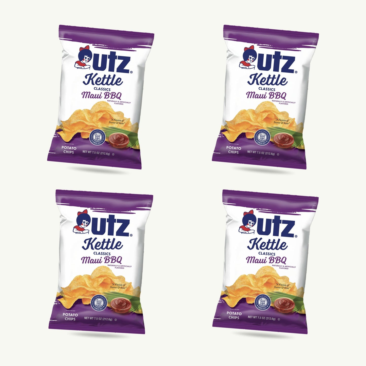 Utz Maui BBQ Kettle Potato Chips 7.5oz