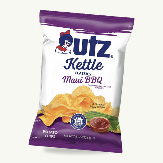 Utz Maui BBQ Kettle Potato Chips 7.5oz