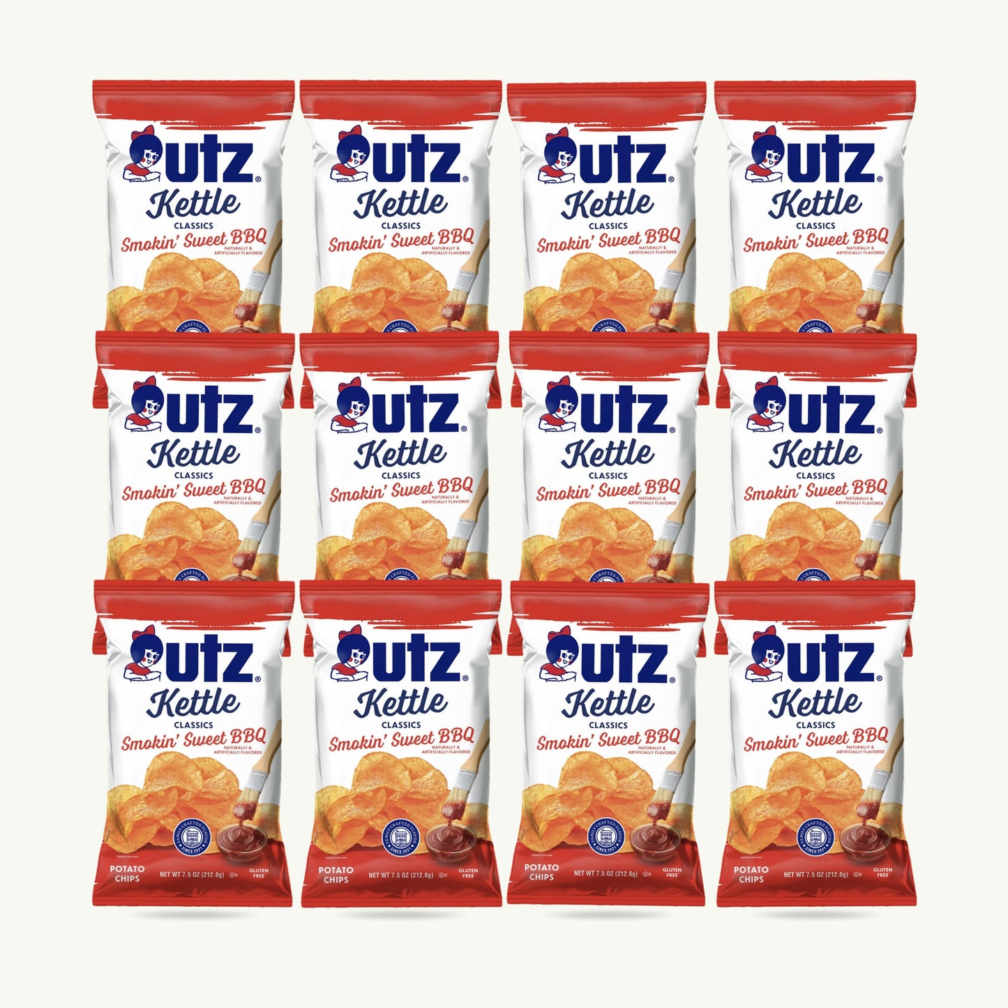 Utz Kettle Smokin Sweet BBQ Potato Chips 7.5oz