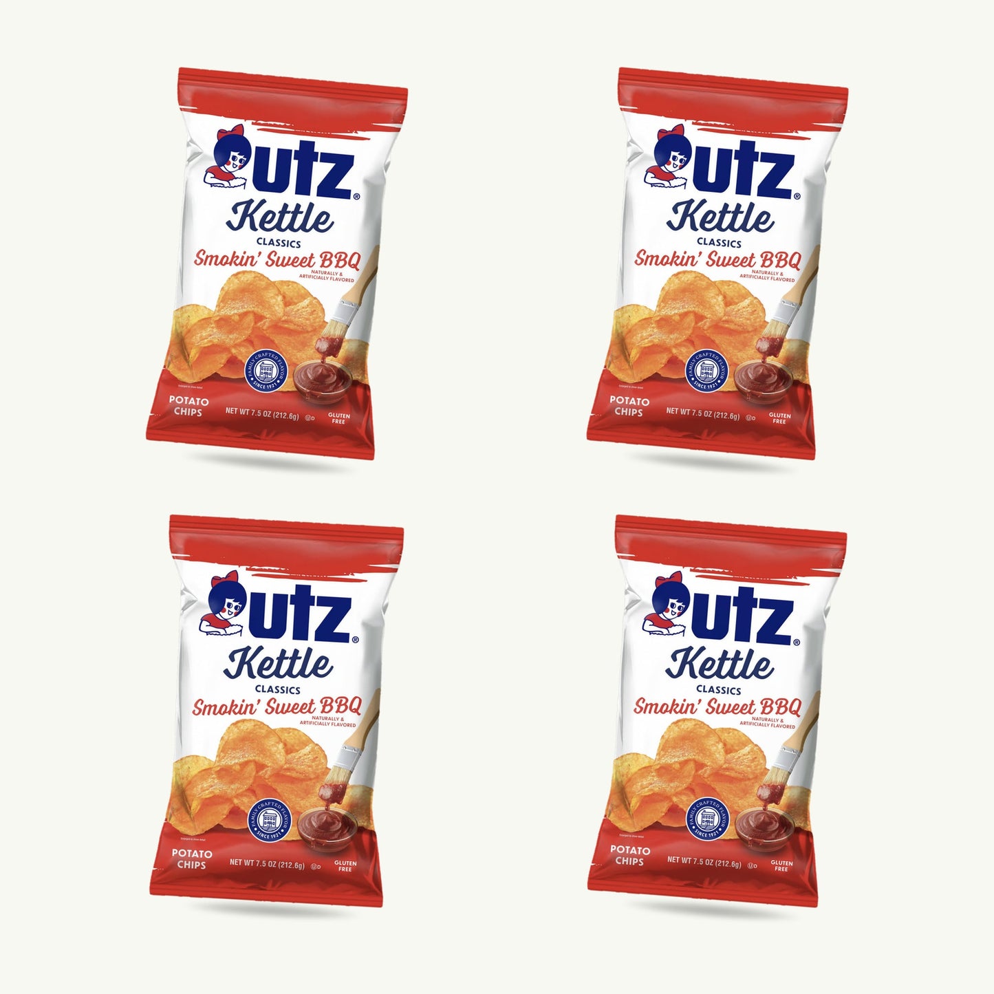 Utz Kettle Smokin Sweet BBQ Potato Chips 7.5oz