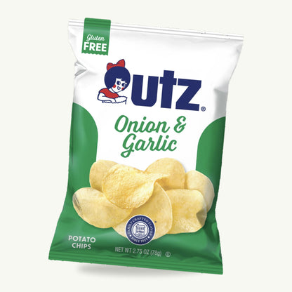 Utz Onion and Garlic Potato Chips 2.75oz — hero