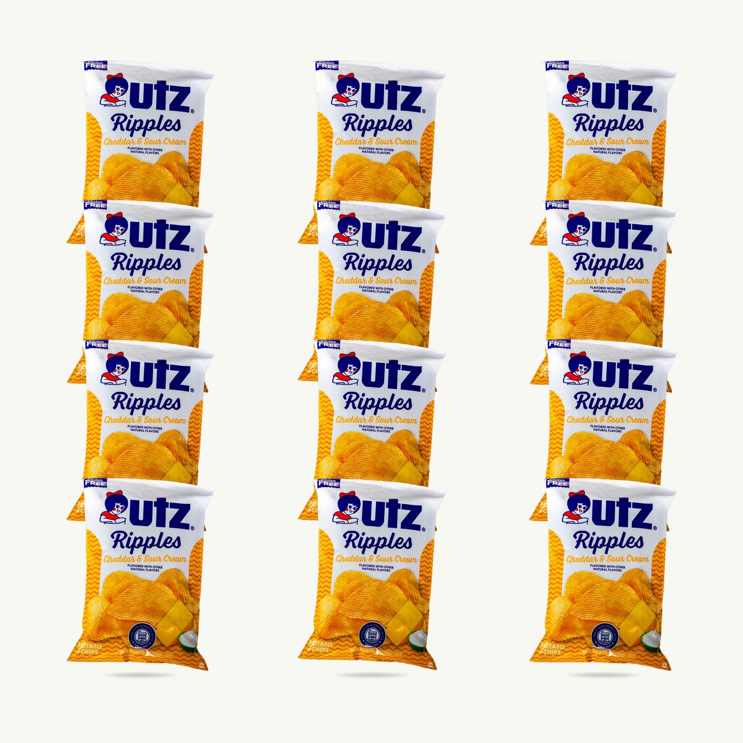Utz Ripples Cheddar Sour Cream 2.75oz