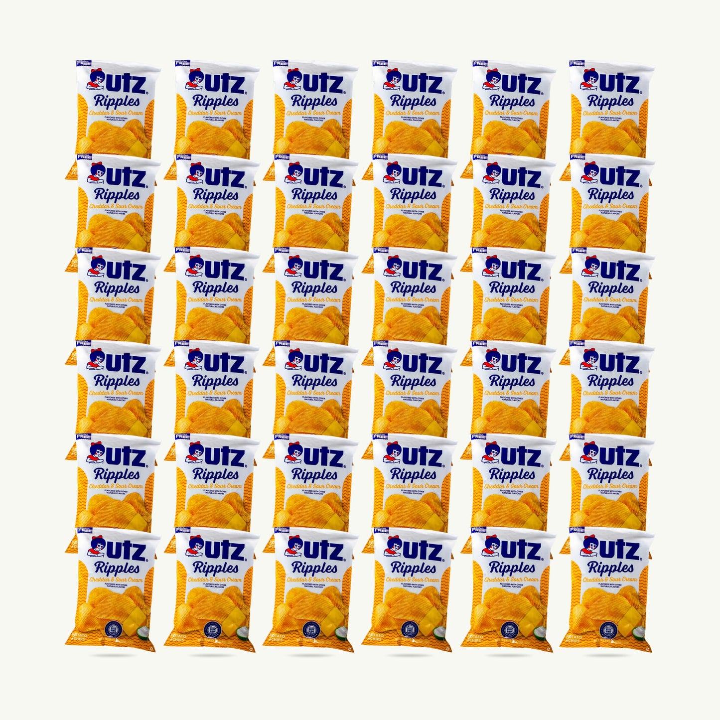 Utz Ripples Cheddar Sour Cream 2.75oz