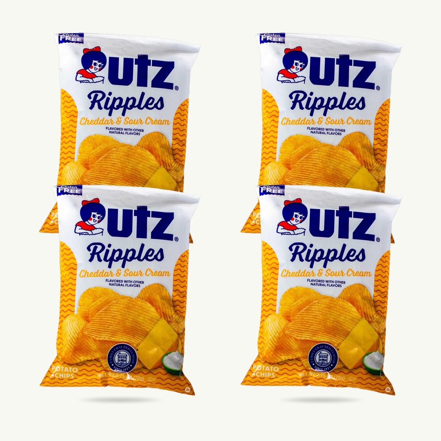 Utz Ripples Cheddar Sour Cream 2.75oz