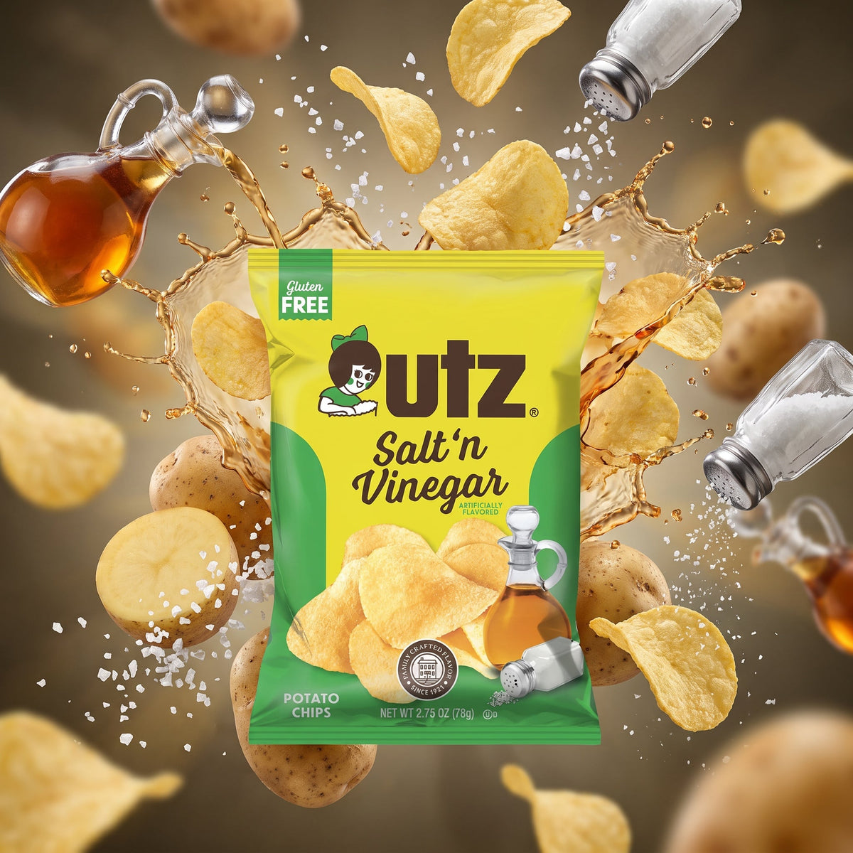 Utz Salt and Vinegar Potato Chips 2.75oz — creative scene